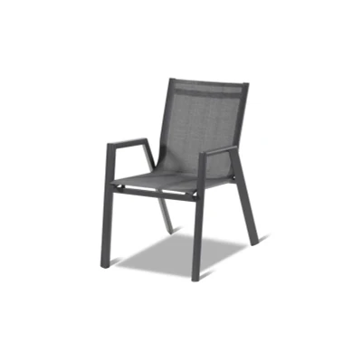 Afbeelding van Hartman Aruba Stapelbare Tuinstoel Xerix Grijs Tuinstoelen