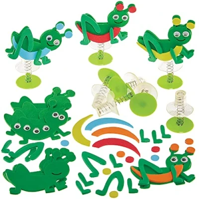 Afbeelding van Baker Ross FX783 Sprinkhaan Spring Sets Set van 8, Schuim Speelgoed Knutsel voor Kinderen