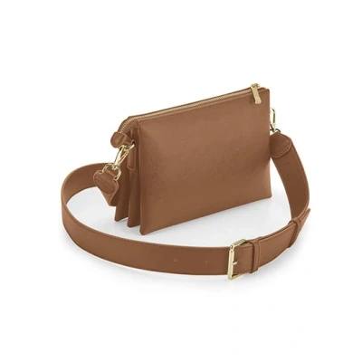 Afbeelding van BagBase Boutique Soft Cross Body Bag BG759 Tan