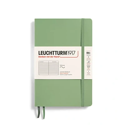 Afbeelding van Leuchtturm Notitieboek B6+ Softcover Sage Gelinieerd