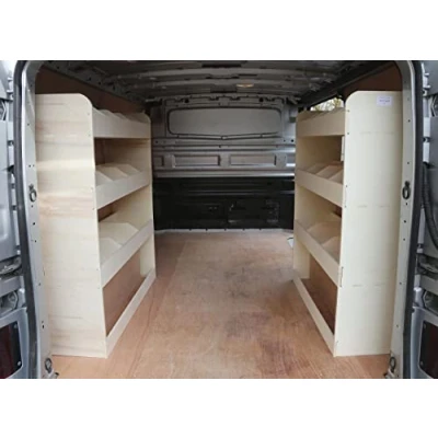 Afbeelding van VANIFY Gemaakt voor de OPEL VIVARO L1 (SWB) 2014 19 bedrijfswageninrichting bestelbus stellingkast, Dubbele bestelwagenrekken