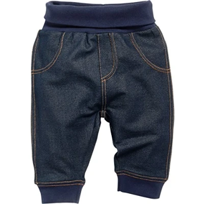Afbeelding van Schnizler Unisex baby sweatbroek jeans look joggingbroek, blauw (7)., 86 cm