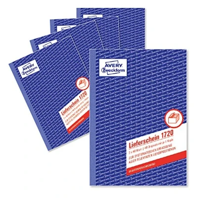 Afbeelding van AVERY Zweckformulierenboek &#039;Pakbon&#039;, SD, 4+1 GRATIS