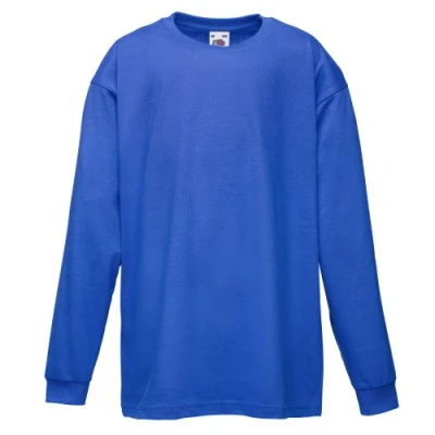 Afbeelding van Fruit of the Loom Valueweight T shirt voor kinderen, lange mouwen, keuze uit kleuren