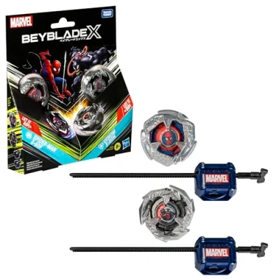 Afbeelding van Beyblade X Marvel collab, Spider Man 3 60F vs. Venom 80N, multipackset