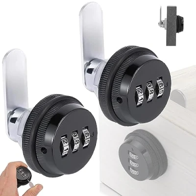 Afbeelding van WTpin 2 Stuks Code Combinatie Cam Lock, Mechanisch Lade Wachtwoord Slot, Mailbox Gecodeerd Kastslot