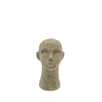 Afbeelding van Villa Collection Talvik Beeldje Hoofd 8,5 x 15 cm Licht Olijfgroen
