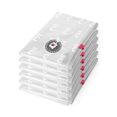 Afbeelding van Compactor Set 6 x Vacuüm opbergzak Doorschijnend 55 90 H.0.2 cm