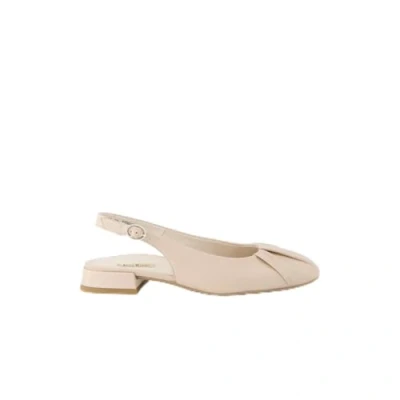 Afbeelding van Paul Green Peeptoes &amp; Slingpumps 6142 007, glad leer, beige, dames, 38.5 EU