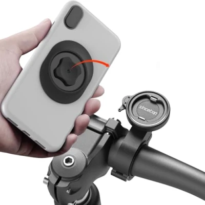 Afbeelding van Fiets Telefoonhouder, Motor Telefoonhouder met Universele Adapter, Out Front Stuurhouder voor Mountainbike, Scooter, Elektrische Fiets, MTB en Racefiets [Serie C 1e Gen]
