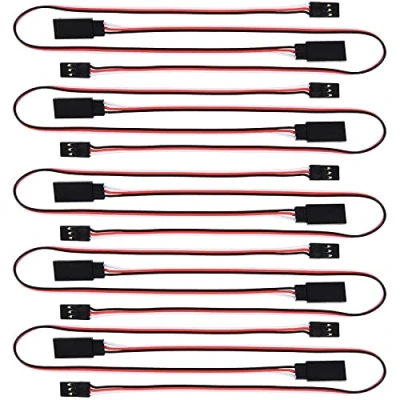 Afbeelding van YIXISI 10 Stuks 300mm Servo Verlengkabel Looddraad, JR Stijl Servokabels, 3 Pins 22AWG 60 Kernen Draad Man vrouw Futaba voor Afstandsbediening Vliegtuigen