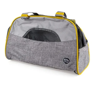 Afbeelding van Duvoplus Draagtas Hond Paris Pet Bag Casual 44x18,5x25,5cm Grijs 1st