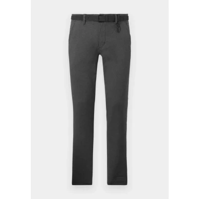 Afbeelding van TOM Tailor Denim Structured Chinos WITH BELT Chino, Heren, Maat: 29x32, Anthracite