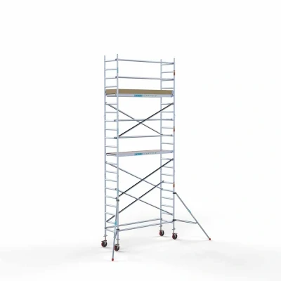 Afbeelding van Euroscaffold Rolsteiger Budget Schoren L250xB75 7.20m werkhoogte Carbon platformen