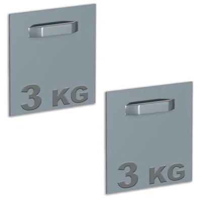 Afbeelding van Doos met 2 zelfklevende clips voor Dibond en Spiegel 70 x mm: Max 3 kg
