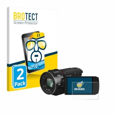 Afbeelding van BROTECT Screenprotector voor Panasonic HC VX3 Folie Beschermfolie transparant (2 Stuks)