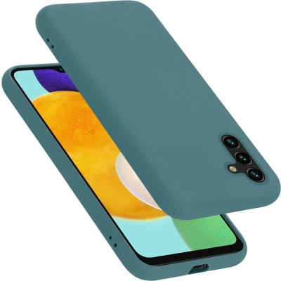 Afbeelding van Cadorabo Hoesje geschikt voor Samsung Galaxy A13 5G Case in LIQUID GROEN Beschermhoes TPU silicone Cover