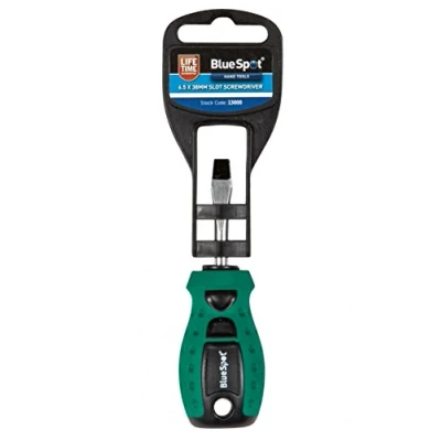 Afbeelding van Blue Spot Tools 13000 Sleufschroevendraaier, Groen, 6,5 x 38 mm
