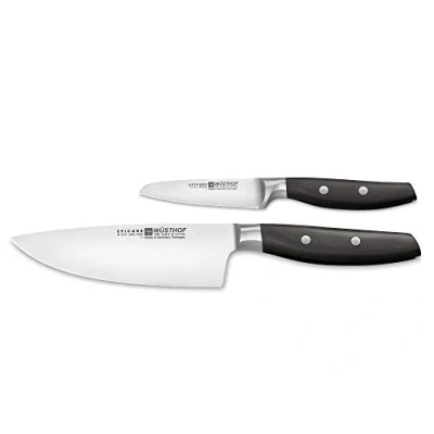 Afbeelding van Wüsthof Epicure Slate Koksmes 16 cm + Groentemes 9cm