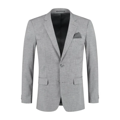 Afbeelding van GENTS Colbert linnenlook grijs 50