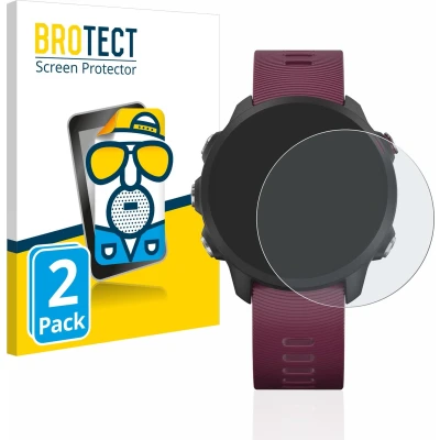 Afbeelding van BROTECT (2 Stuks) Antireflecterende Beschermfolie voor Garmin Forerunner 245/245 Music / 45 Anti Glare Screen Protector, Mat, Ontspiegelend