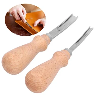 Afbeelding van Lederen Rand Beveler Leathercraft Edge Skiving DIY Handgemaakte Craft Tool Trimmen Snijmes Markering