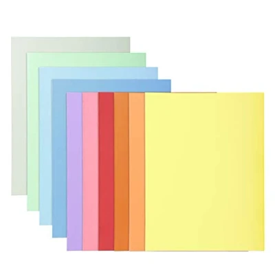 Afbeelding van Exacompta Super Square Cut Folders, 24x32cm, 220g Verschillende Kleuren (10 Pack)