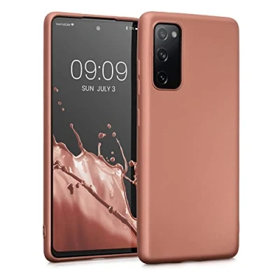 Afbeelding van kwmobile telefoonhoesje compatibel met Samsung Galaxy S20 FE hoesje Zachte case voor smartphone Back cover in metallic brons