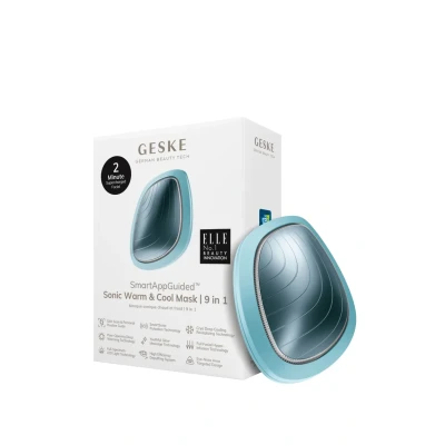 Afbeelding van GESKE SmartAppGuided™ Sonic Warm &amp; Cool Mask 9 in 1 Beauty LED gezichtsmasker Volledig spectrum en roodlichttherapie Warmte Koeling Verhoogde inname van gezichtsverzorging