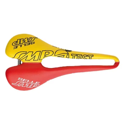 Afbeelding van SMP zadel Pro Type Chrono geel/rood TESTZADEL