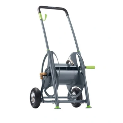 Afbeelding van Geka Plus slanghaspelwagen voor 60 meter ½ (12 mm) of 40 ¾ (19 tuinslang Handhaspel Luchtbanden Lichtgewicht