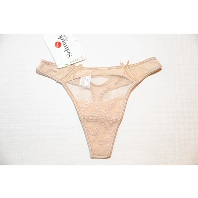 Afbeelding van Selmark Lingerie Bohemia string XS XXL beige maat S