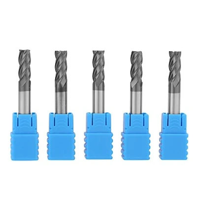 Afbeelding van 5pcs Fraise en bout carbure de tungstène à 4 Dents CNC Fraises rotatives Diamètre 6mm x longueur 50mm