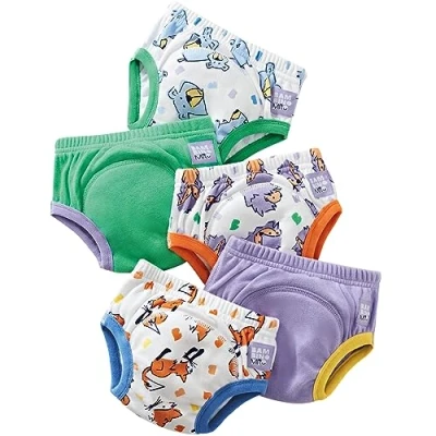 Afbeelding van Bambino Mio, Herbruikbare trainingsbroek voor jongens en meisjes, verpakking van 5 stuks, moedige dieren, 3 4 jaar