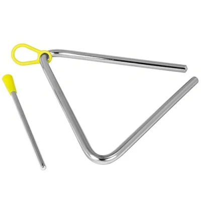 Afbeelding van TIGER triangel instrument met racket Afzonderlijke verpakking metaal