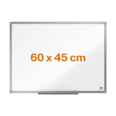 Afbeelding van Nobo Magnetisch whiteboard met droogwissing, 60 x 45 cm, memobord en magnetische tekentafels, zilver aluminium frame, 600 450 mm Amazon Exclusive