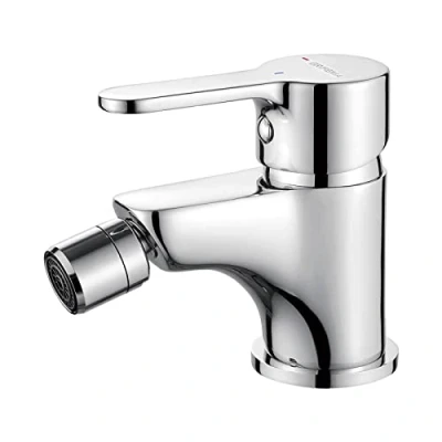 Afbeelding van GRIFEMA G15003 Bidet Kraan, Bidetmengkraan voor Badkamer, Hot en Koud Tap Chroom, Zilver