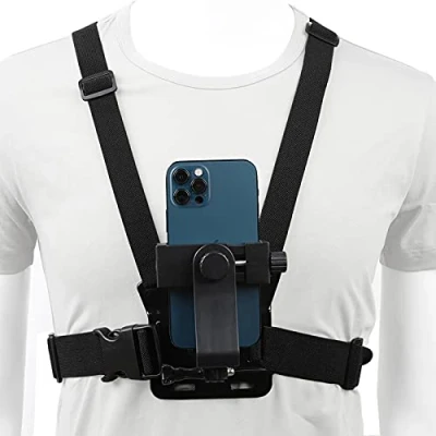 Afbeelding van PellKing Mobiele Telefoon Borst Mount Harnas Strap Houder Clip Actie Camera POV voor Samsung iPhone Plus etc