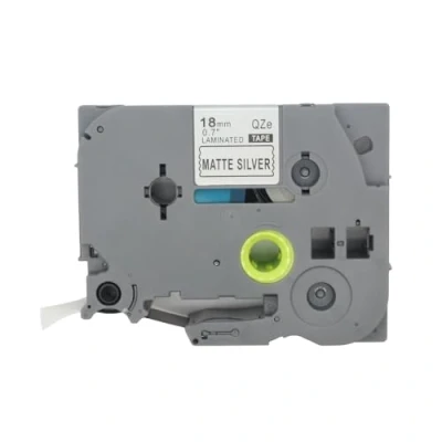 Afbeelding van BROVACS 1 pak zwart op zilver gelamineerde labeltape compatibel voor Brother P Touch labelprinter TZ 941 TZe 18 mm 3/4 inch OPA4941