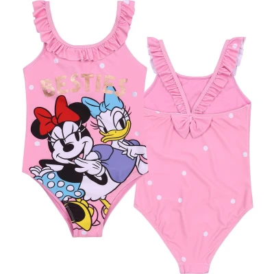 Afbeelding van Disney Minnie Mouse Meisjesbadpak, Roze, Stippen
