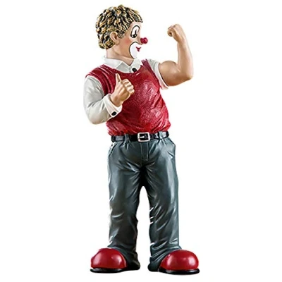 Afbeelding van Gildeclown Figuur Muckis decoratiefiguur en verzamelstuk geluksbrenger cadeau Kerstmis verjaardag handgemaakt meerkleurig, hoogte 16 cm