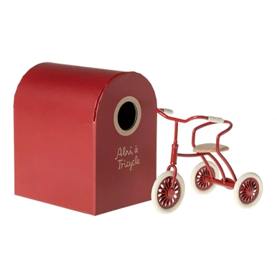 Afbeelding van Maileg poppendriewieler rood 9 cm