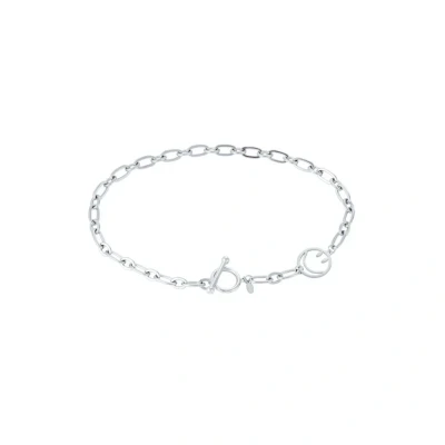 Afbeelding van Casa Jadel Zilveren chocker ketting met smiley