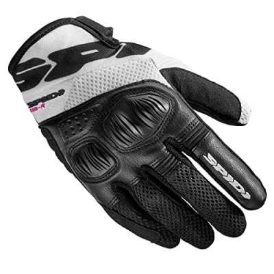 Afbeelding van Spidi Flash R Evo Tex Dames Motorfiets Handschoenen, zwart wit, afmeting M voor vrouw