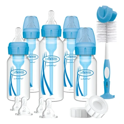 Afbeelding van Dr Brown&#039;s Options+ Anti colic Blauw Smalle Hals Gift Set SB05407 INTLX