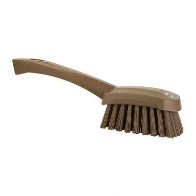 Afbeelding van Vikan Afwasborstel Hard met Korte Steel 27cm Bruin