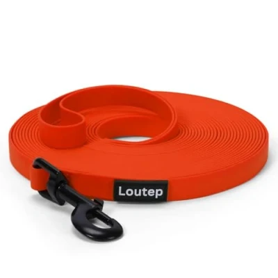 Afbeelding van Loutep Waterdichte Biothane Lange Lijn 3 m 5 10 15 Meter 20 Recall Rubber Honden Riem Leidt Extra Hond Voor Puppy Kleine Medium Grote Huis Camping Training