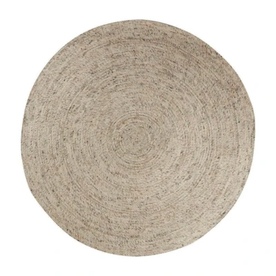 Afbeelding van Interieur05 Rond wollen vloerkleed Gapo beige/wit gemeleerd 150 Ã ̃