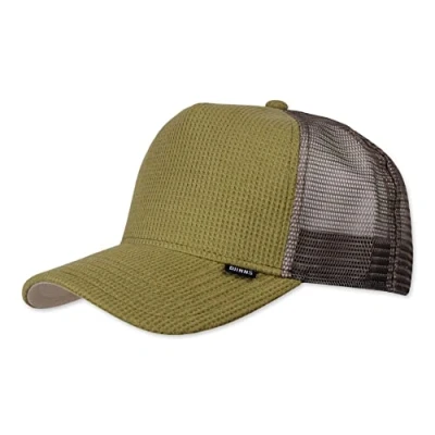 Afbeelding van Djinns WaffleJersey (olijf) Trucker Cap Mesh Hat Caps, groen