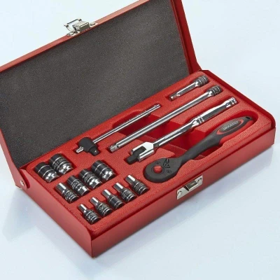 Afbeelding van Smoos Dopsleutelset 1/4&quot; Opname 16 delig Engels